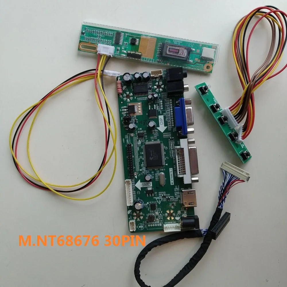 Комплект для LTN141XB-L03 1 лампы LVDS плата контроллера VGA сигнала 1024X768 дисплей панели 30pin драйвер экрана 14," DVI HDMI