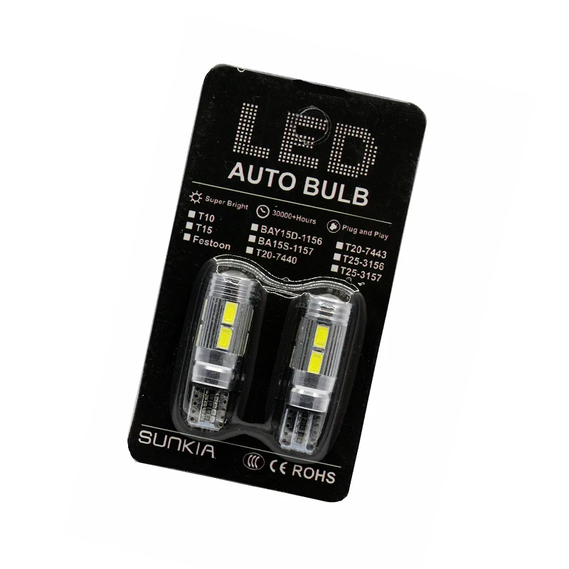 Sunkia 2 قطعة/الوحدة 10-SMD الأخطاء الداخلية أبيض led في canbus w5w t10 5630 مع عدسة الإسقاط الألومنيوم حالة لمبات مجانية مجانا Sunkia 2 قطعة/الوحدة 10-SMD الأخطاء الداخلية أبيض led في canbus w5w t10 5630 مع عدسة الإسقاط الألومنيوم حالة لمبات مجانية مجانا
