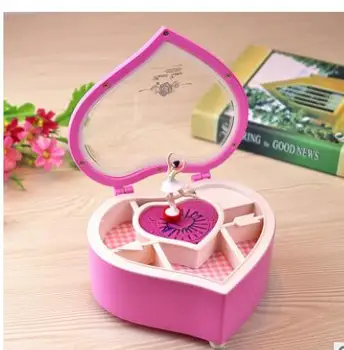 

Love rotating girls music box for lovers birthday box student gift girl personality statue home decoration