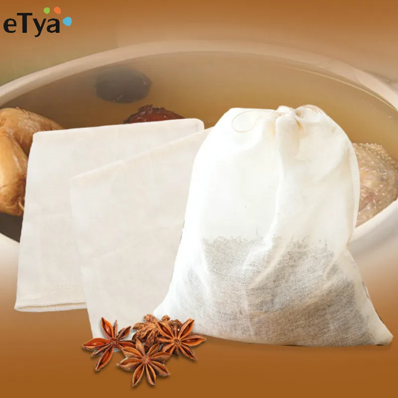 3Pcs/lot Cooking Soup Bag Brew Cotton Tea Eggs Pepper Spice Strainers