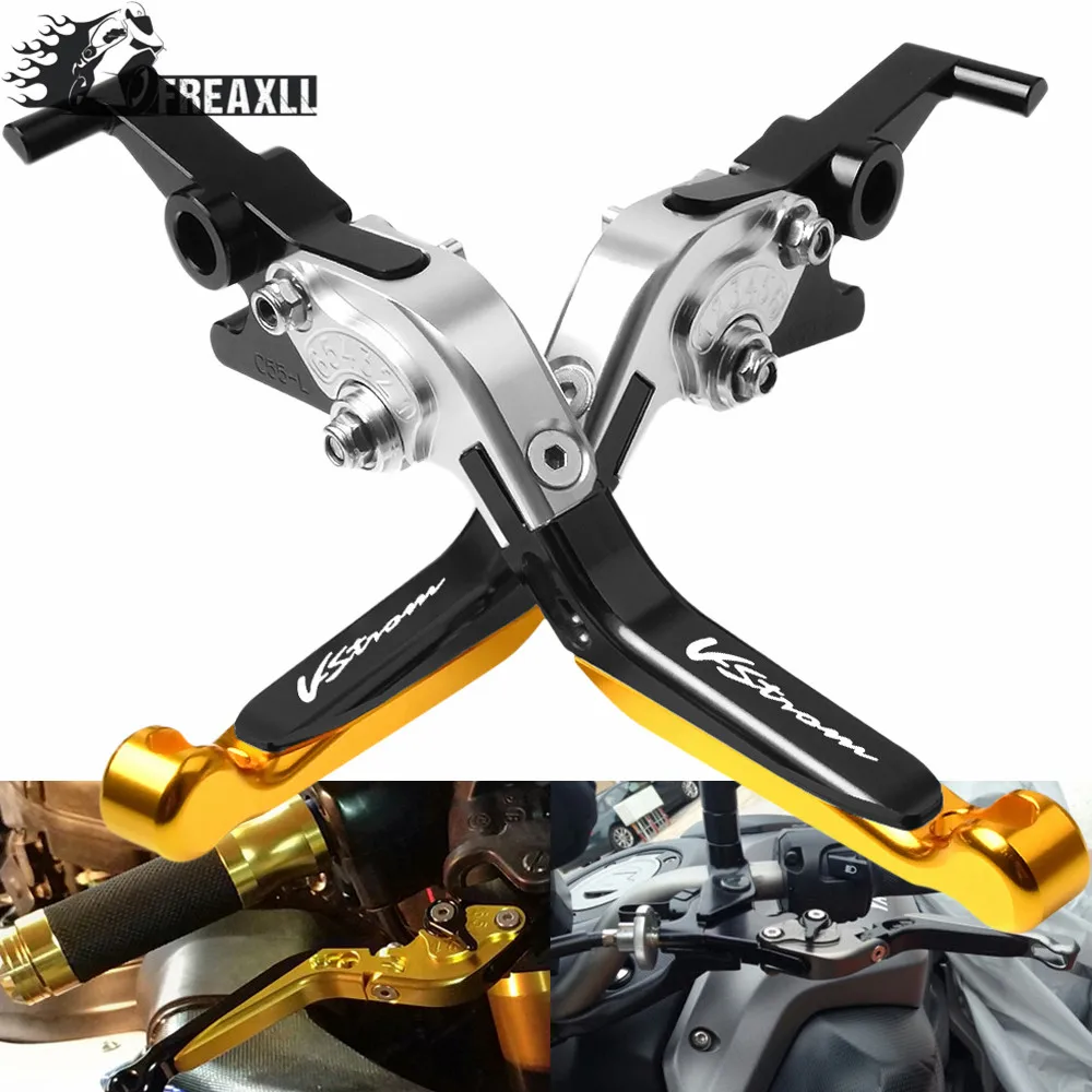 

For Suzuki DL600 V-STROM 2004-2010 2011-2012 Adjustable Extendable Folding Aluminum Motorcycle Brake Clutch Levers Handle Grips