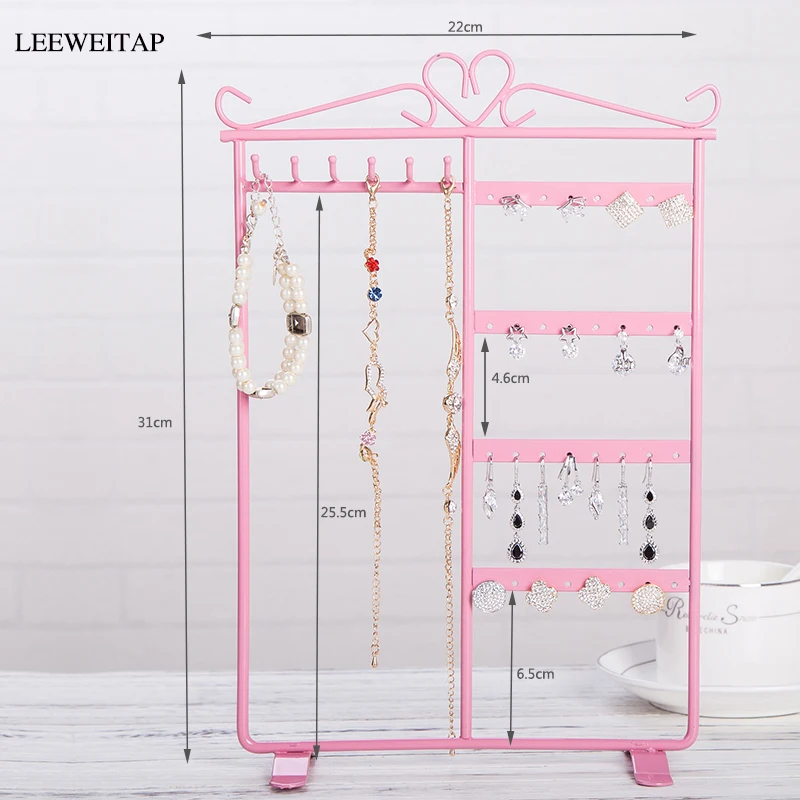 

Iron frame, 33cm Earring 48 Hole for Jewelry Jewelry display stand Dressing table