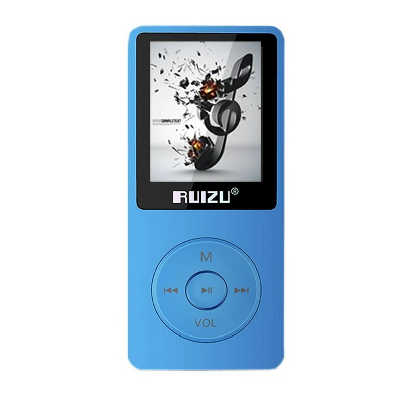 RUIZU X02 спортивные MP3 плеер Динамик музыки 4G 1,8 дюйма Экран может играть 100 часа FM/Электронная книга/часы/дата/Регистраторы