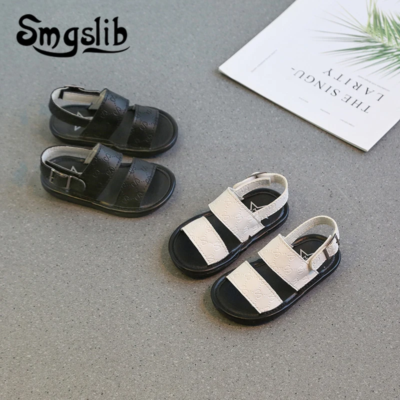 

Girls Sandals Children Beach Sandals Kids Leather Gladiator 2019 Summer Baby Flat Princess Party Shoes toddler Kids Casual Shoes