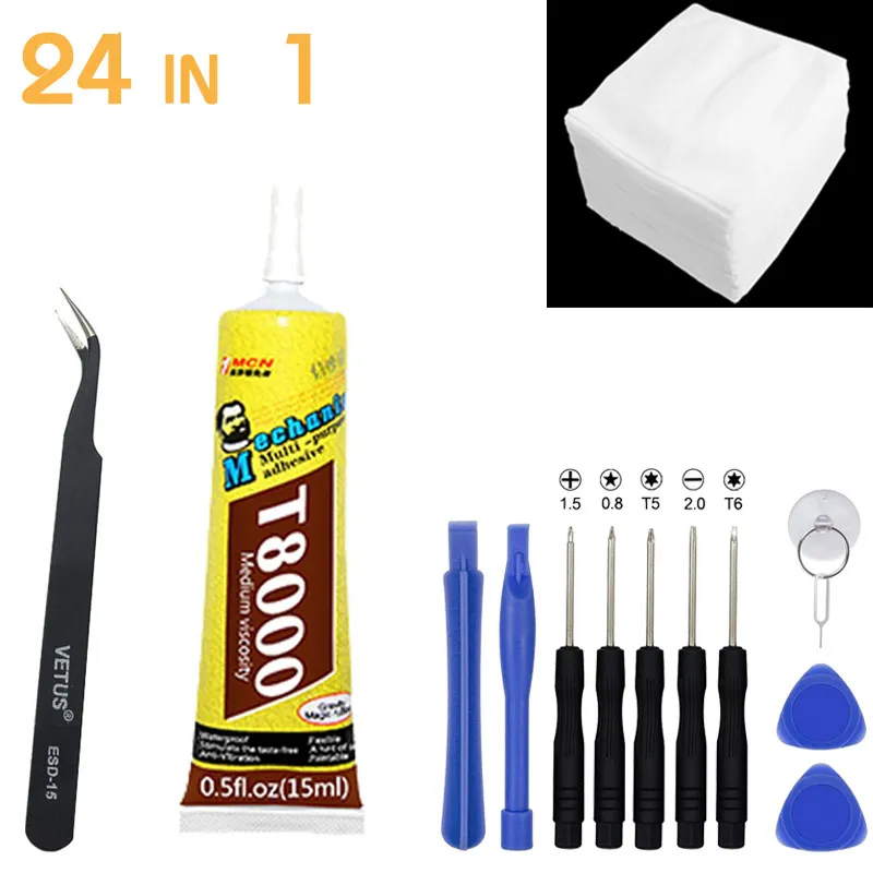 

MECHANIC Epoxy Resin T8000 Multi Purpose LED Phone Screen Shell Repair Liquid Glue DIY Tools Better Than B-7000 Sticky