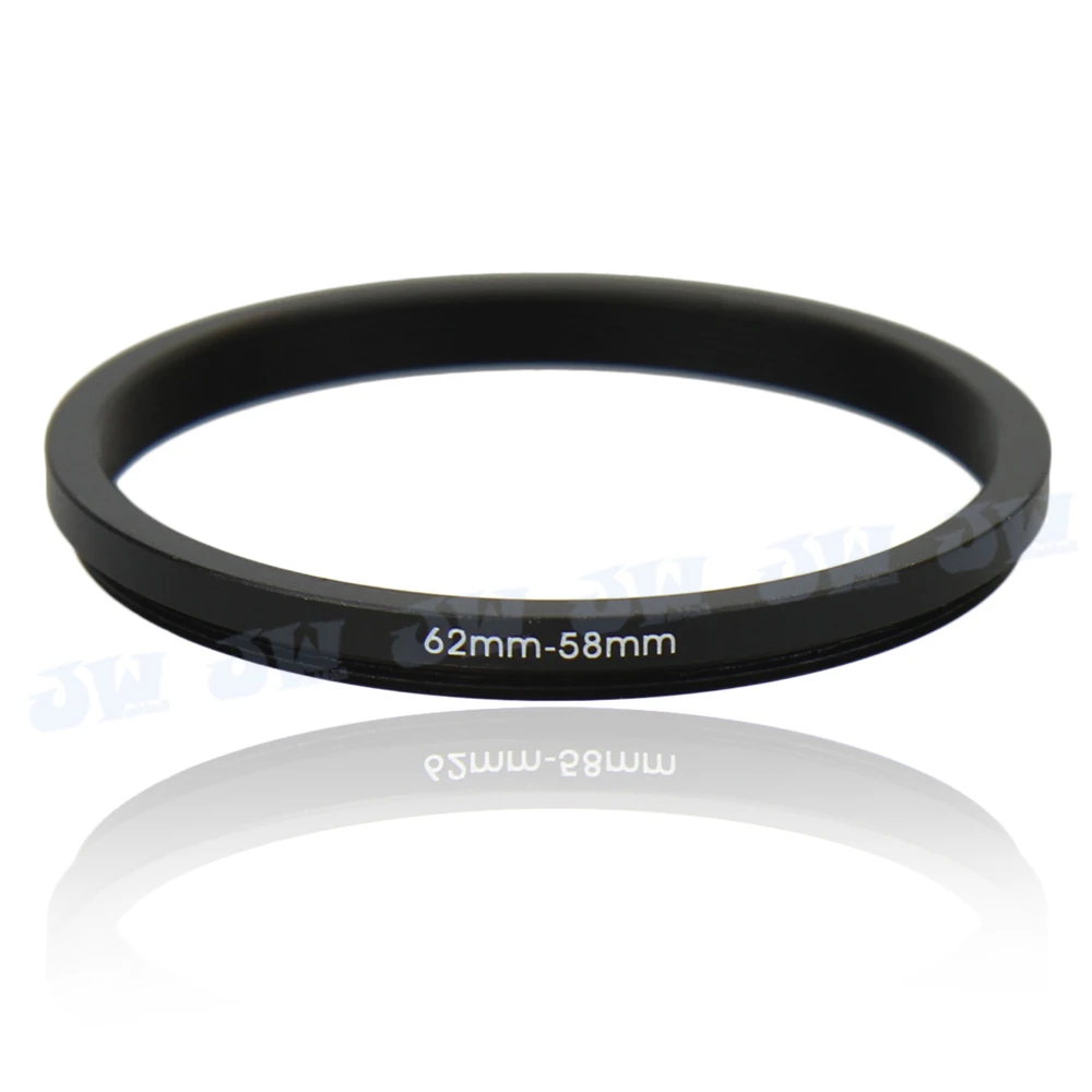 Kiwifotos 62-58mm Step-Down Metal lens filter Adapter Ring/62mm Lens to 58mm UV CPL ND Accessory