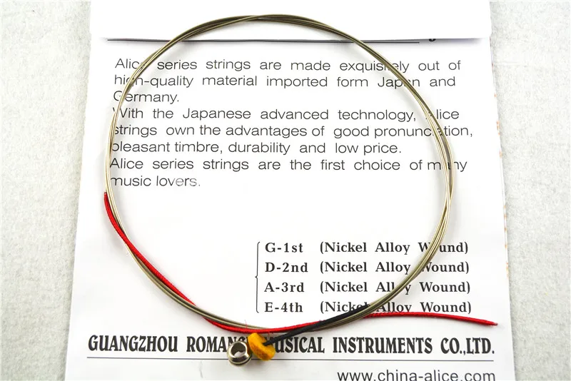 Алиса A1000 контрабас строки 4-строка Никель круглые раны 1st-4th строки окно комплект бесплатная доставка