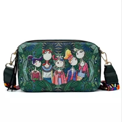

New Fashion National Small Travel Handbags!Nice Cartoon Embossing Women Shoulder&Crossbody bags Versatile Casual Mini Pu Carrier