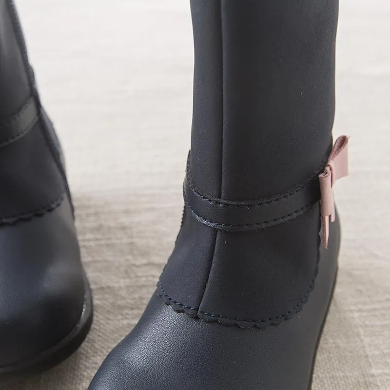 Bebê da Menina do Menino Botas de Inverno Sapatos da Moda Sapatos de Marca Dave Bella Outono Db6009 10 Cheap Botas