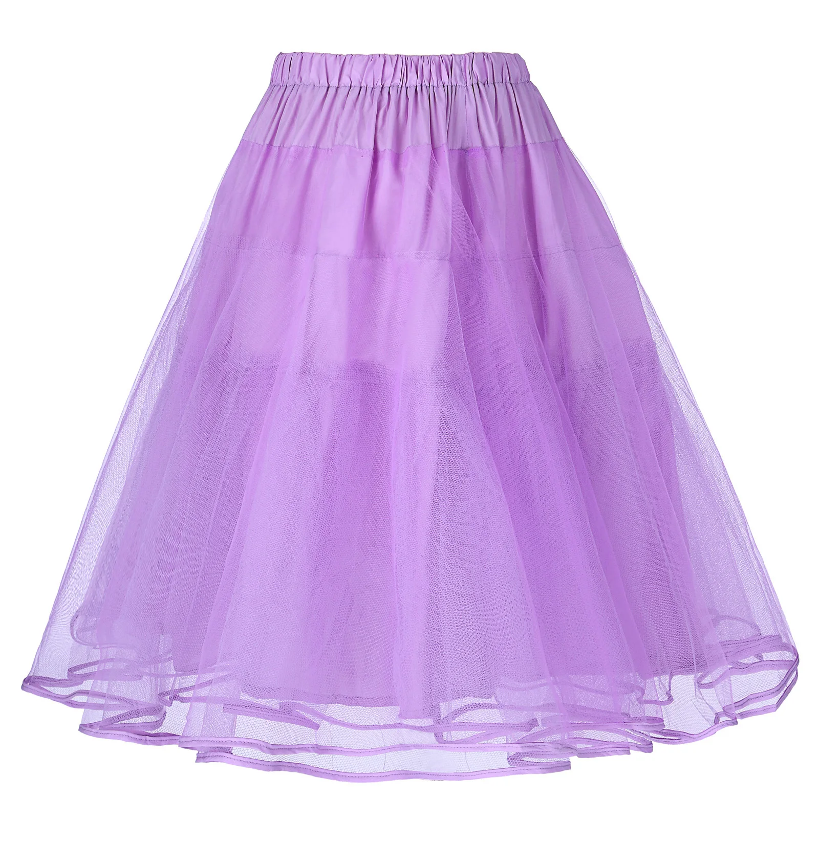 BP черная розовая Женская юбка Роскошная ретро юбка 90s корейский стиль harajuku Винтаж 90s 3 слоя тюль сетка нижняя юбка юбки - Цвет: Wisteria