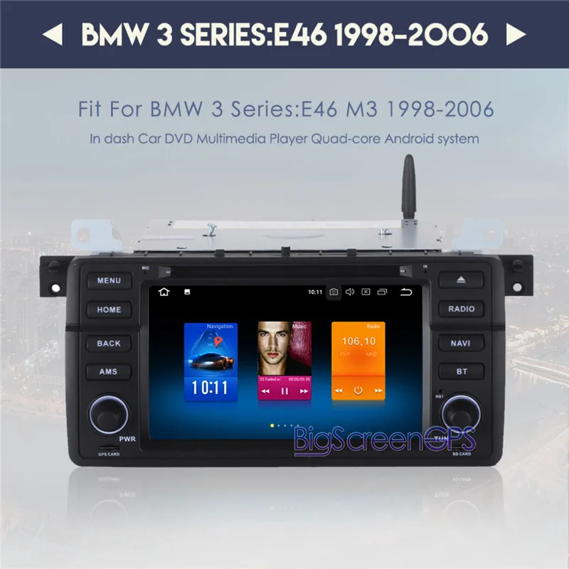 Discount The Newest Android 8.0 7.1 Octa Core Car DVD Player GPS Navi For BMW E46 1998-2005 M3 1998-2005 Multimedia Autoradio Satnav WIFI 0