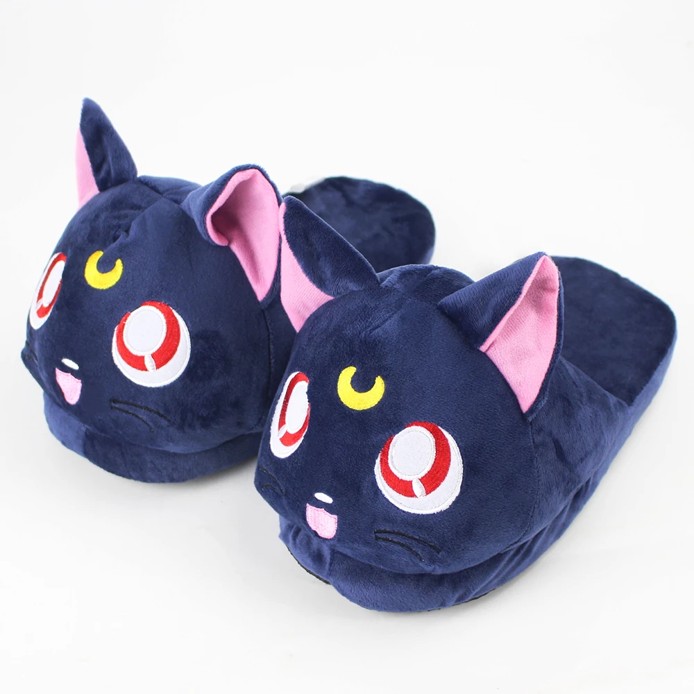 black cat slippers