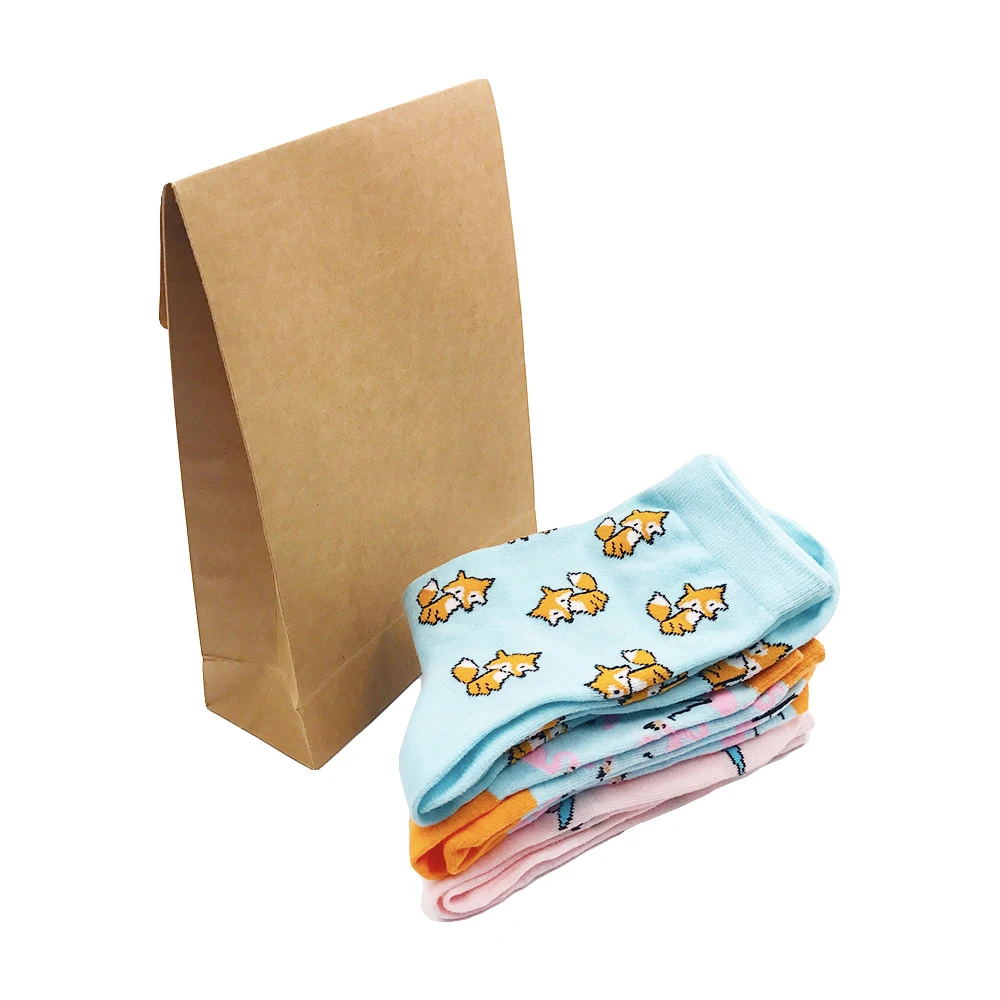 VPM 3 Pairs/Lot Winter Autumn Warm Women Crew Socks Colorful Cartoon Cute Animal Dog Cat Fox Dinosaur Funny Socks