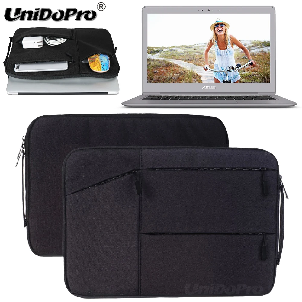 Unidopro Multifunctional Sleeve Briefcase Notebook Handbag Case for ASUS ZenBook UX330UA-AH54 13.3" Laptop Carrying Bag Cover