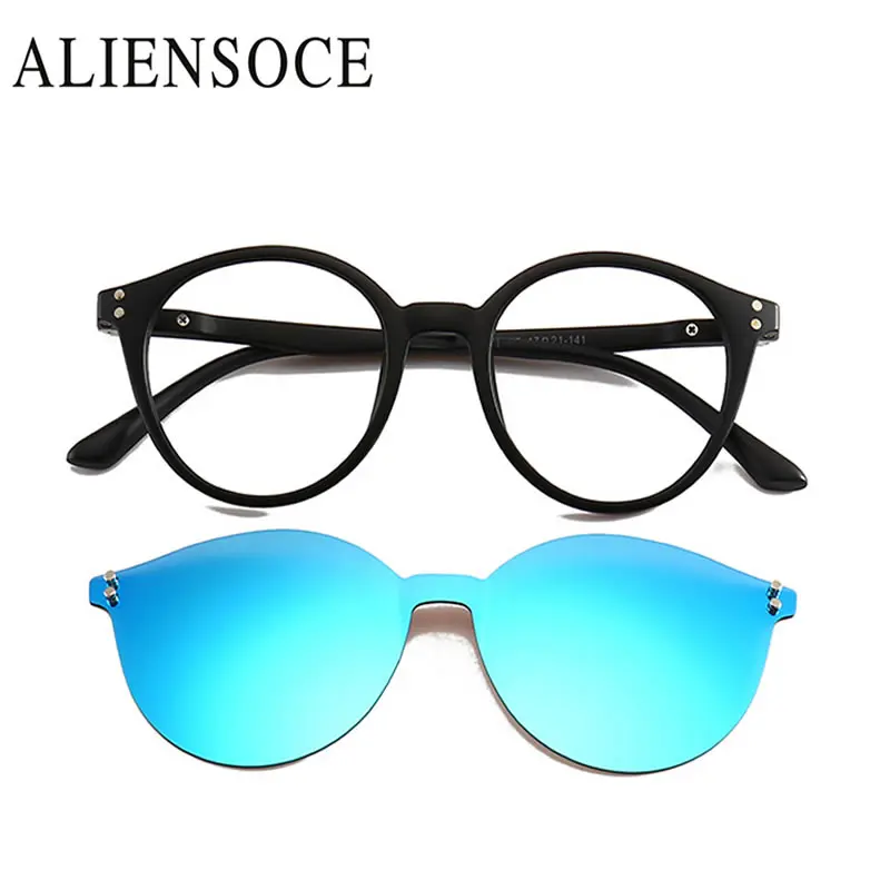 

New Clip On Sunglasses Men Polarized Magnet Sunglasses Magnetic Clip Sunglasses for Men Women One Piece Sunglasses Eyewear