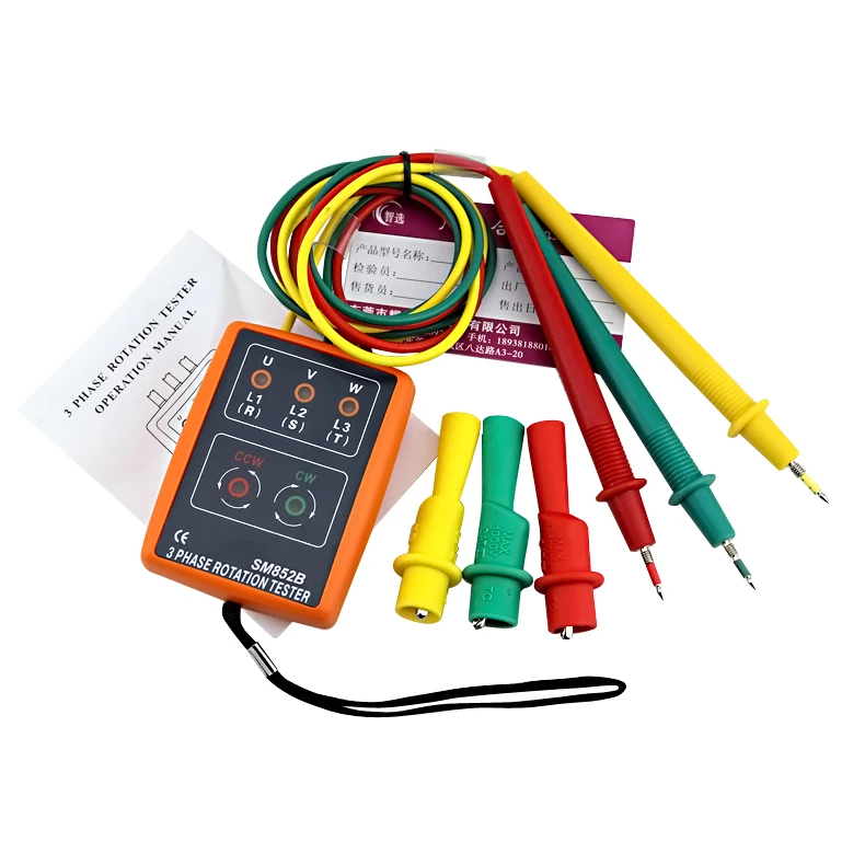 3 Phase Rotation Tester Indicator Detector Meter LED