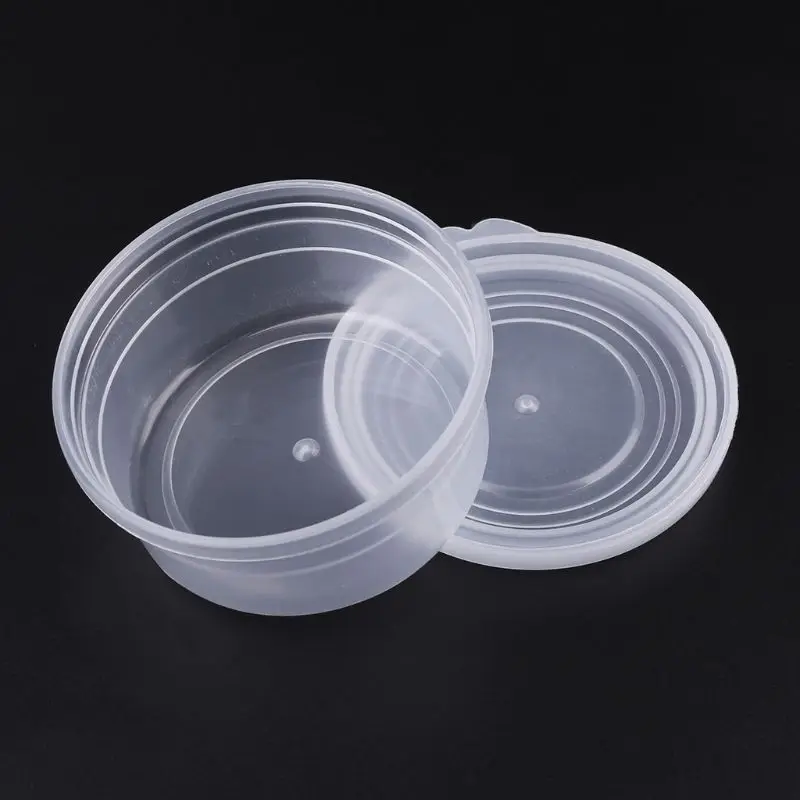 

Slime Storage Container Foam Ball Storage Box Case Jar Pot With Lids For Plasticine Soft Clay 50g