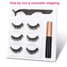 Новые магнитные Поддельные ресницы магнитные жидкие подводки для глаз натуральные длинные 5 магнит Накладные ресницы с набор пинцетов для девочек подарок для женщин