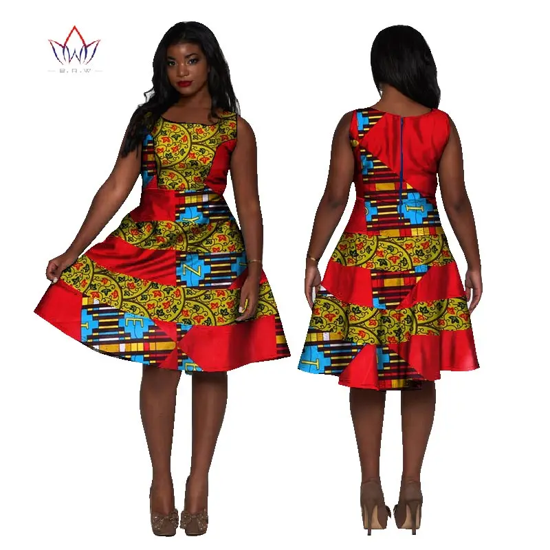 sleeveless african dress