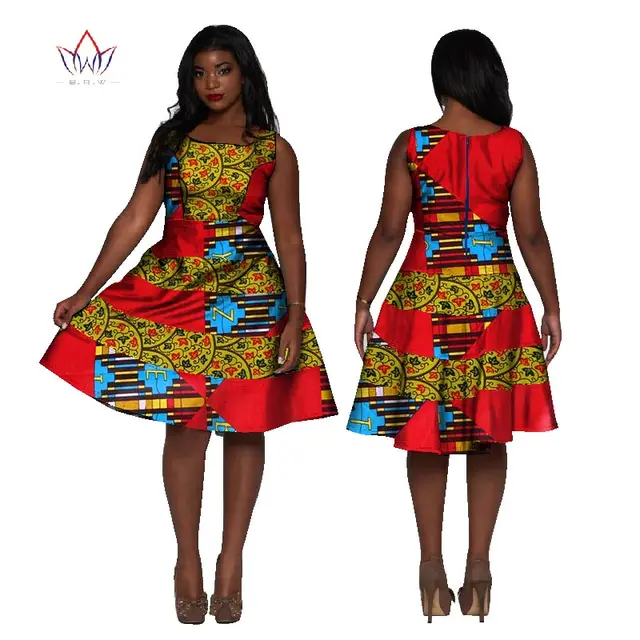 full figured african print dresses