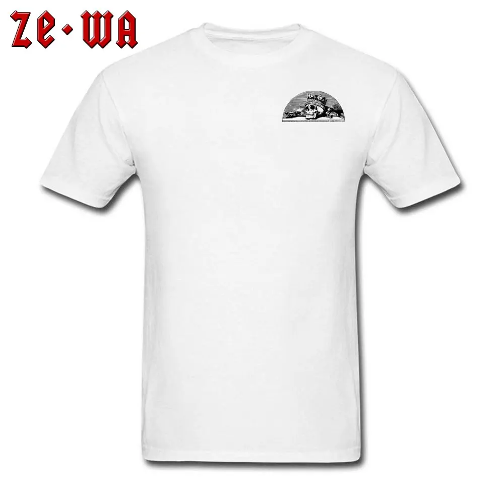 Vintage skull with crown 2968614_960_720 Tops Shirt New Coming Crew Neck Top T-shirts Custom Short Sleeve Cotton Men Tee-Shirt Vintage skull with crown 2968614_960_720 Chest white