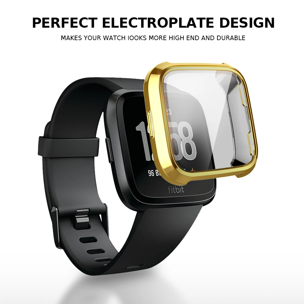 Ультратонкий защитный чехол из ТПУ с покрытием для Fit bit Versa защитные силиконовые