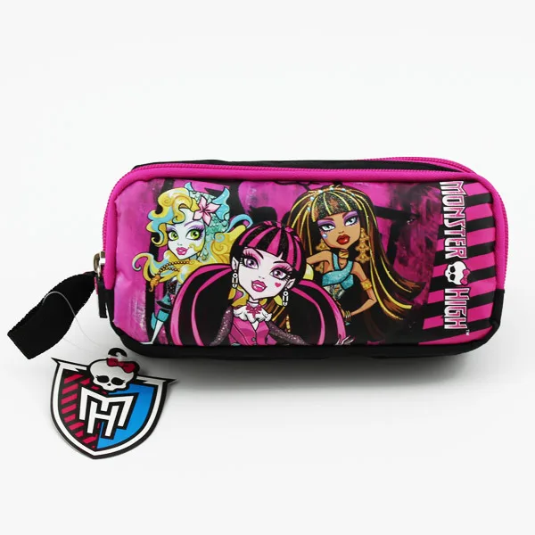 Бесплатная доставка Оригинальный чехол для карандашей Monster High школьный большой