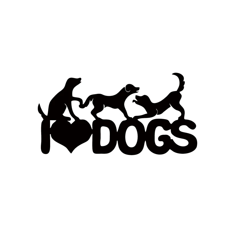 Electronics & Accessories Love Dogs White Decal Car Parts & Accessories