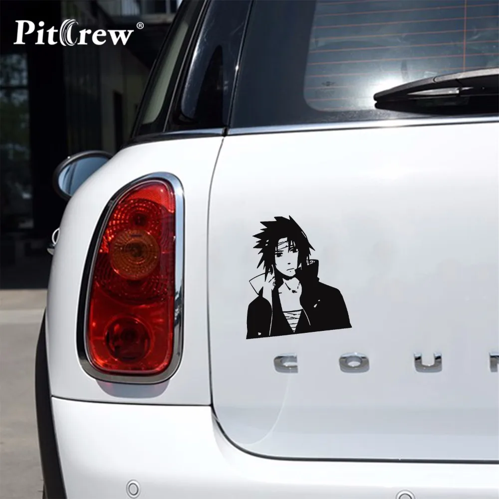 1 PC 1917 Cm Klasik Stiker Mobil Kartun Naruto Sasuke Vinyl Decals