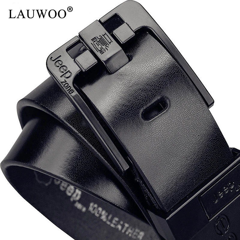 

LAUWOO 2019 Men Fashion Casual High Quality Belt Vintage Design Pin Buckle Genuine Leather Belt Male Waistband Cummerbund Strap