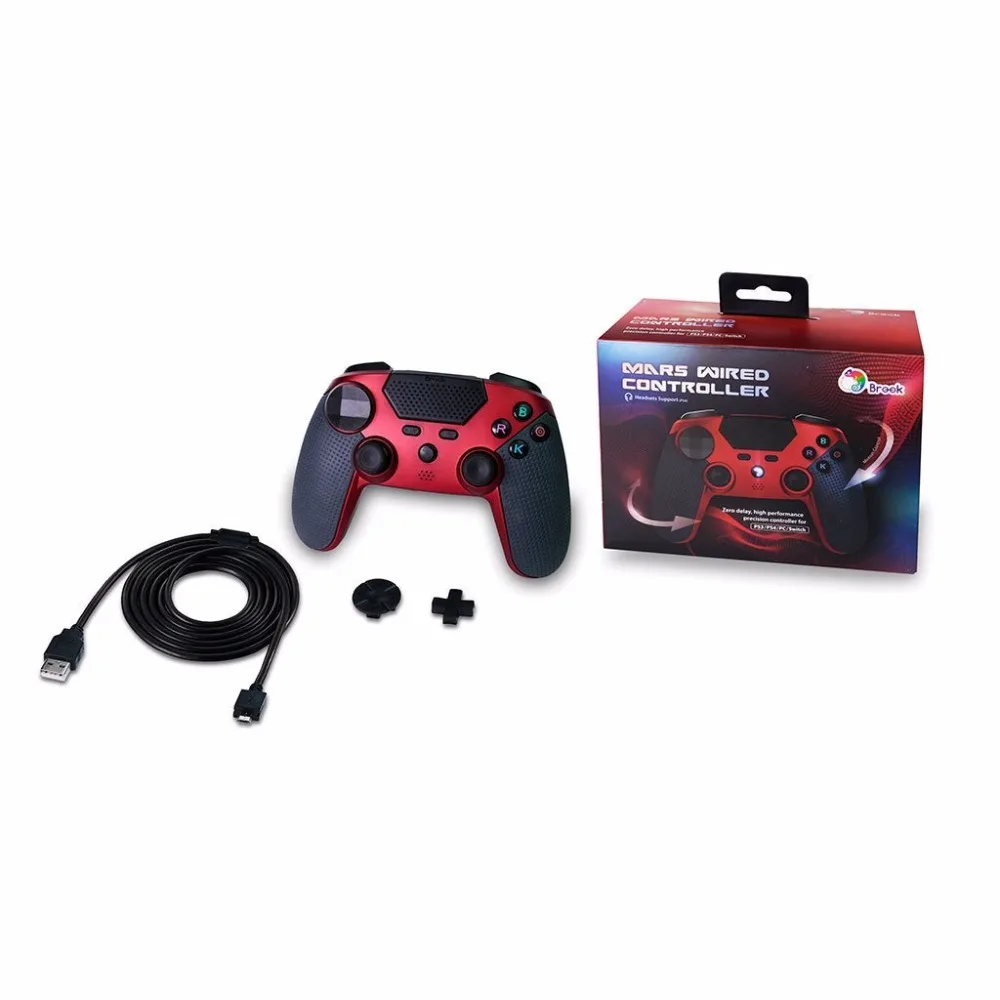 

Brook Mars Wired Controller Mars Wired GamePad Gaming Controller Zero-Delay Motion Control for Nintendo Switch/PS3/PS4/PC