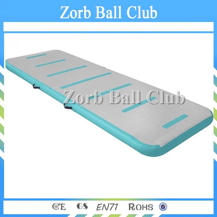 

Free Shipping 5x1x0.2m New Type Mint Green Inflatable Tumble Airtrack Floor Tumbling Air Track For Sale