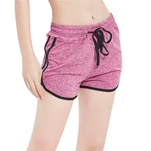 Трикотажные шорты для занятий йогой и фитнесом Быстросохнущий ремешок для женщин и девочек спортивные шорты для бега Короткие штаны для фитнеса тренировки Пляж Повседневный#2M20
