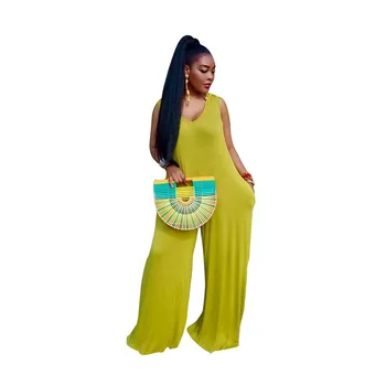 

Spring Summer Women Jumpsuit Bodycon Playsuit Bodysuit Overalls Rompers Plus Size Solid Wide Leg Pants Casual Jumpsuits