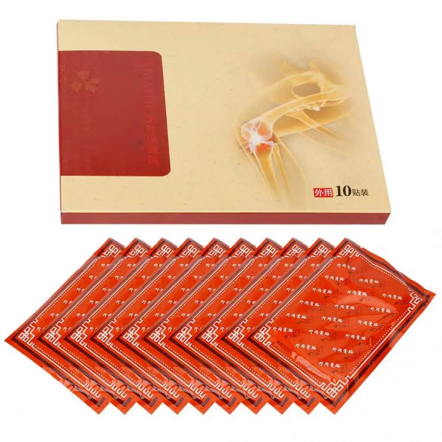 

10Pcs/Box Self-heating Pain Relief Patch Moxibustion Sticker Knee Pain Relieve Health Care Plaster