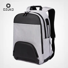 OZUKO мужской рюкзак, зарядка через usb, 15,6 дюймов, рюкзаки для ноутбука, школьная сумка для подростков, мужской рюкзак для путешествий, Mochila, модный лоскутный рюкзак