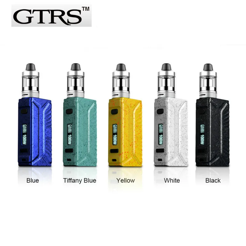 

Original GTRS P100 Vape Kit 100W Box Mod Electronic Cigarette Fit 18650 Battery 22mm Atomizer Vaporizer Kits Huge Vapor Smoking