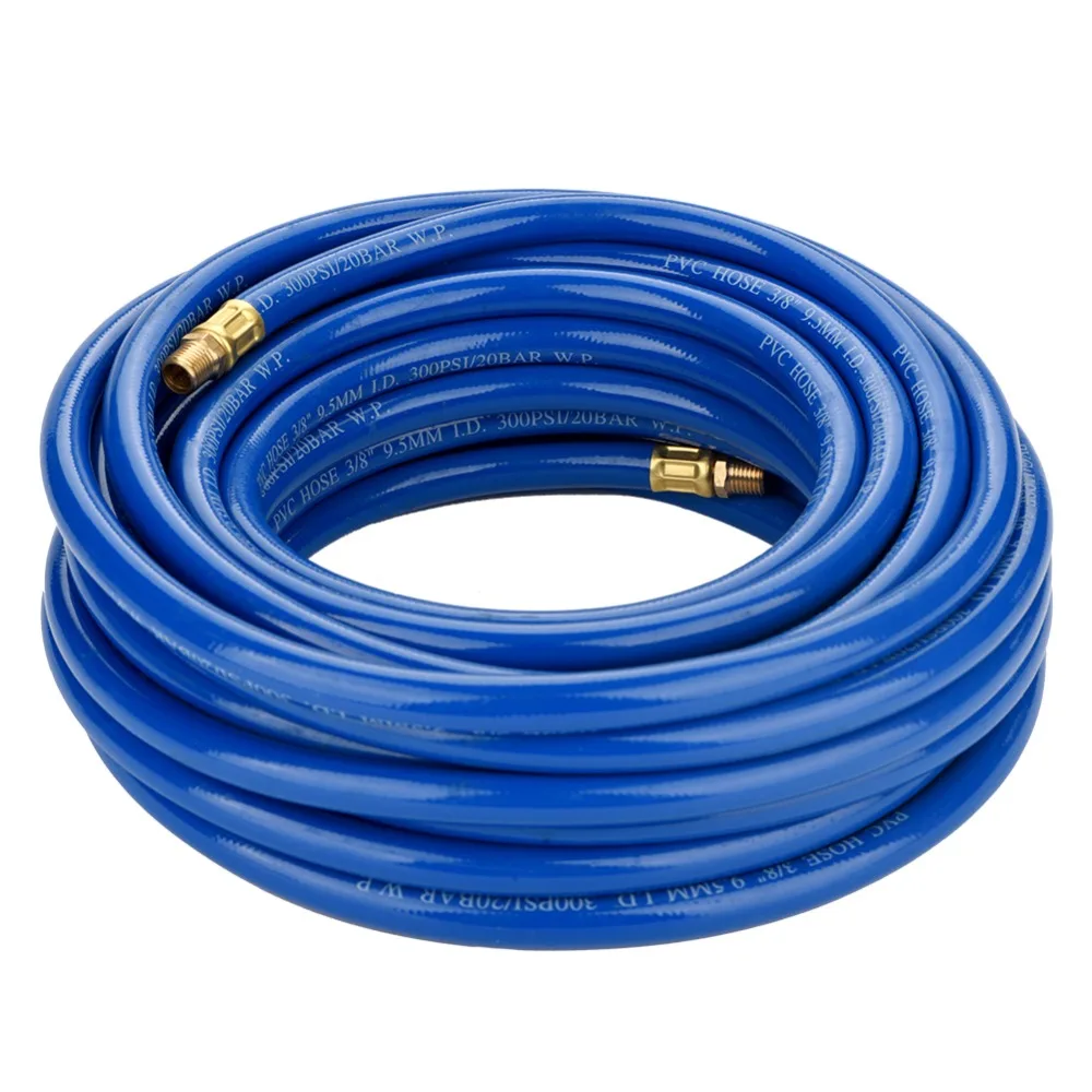 1/4" MNPT 15M(50ft) Compressor Air Line Hose Blue Flexible (850 psi