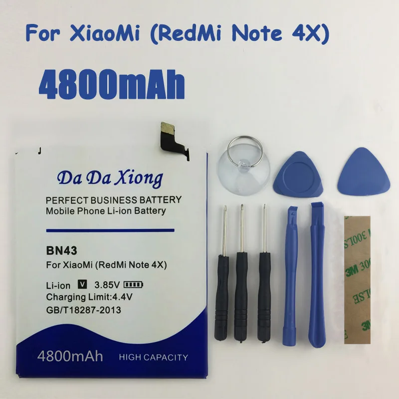

5000mAh BN43 Battery for Xiaomi Redmi Note 4X 4 X 5.5inch