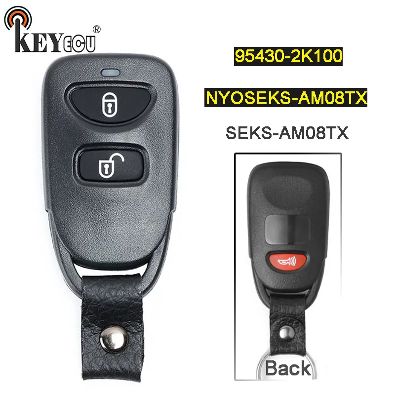 KEYECU FCC:NYOSEKS AM08TX P/N:95430 2K100 замена без ключа 2 + 1 3 кнопки дистанционного Fob для Kia Soul 2010