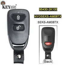 KEYECU FCC: NYOSEKS-AM08TX P/N: 95430-2K100 2 + 1 3 Botão Substituição Keyless Entry Remoto Chave Fob para Kia Soul 2010 2011 2012 2013