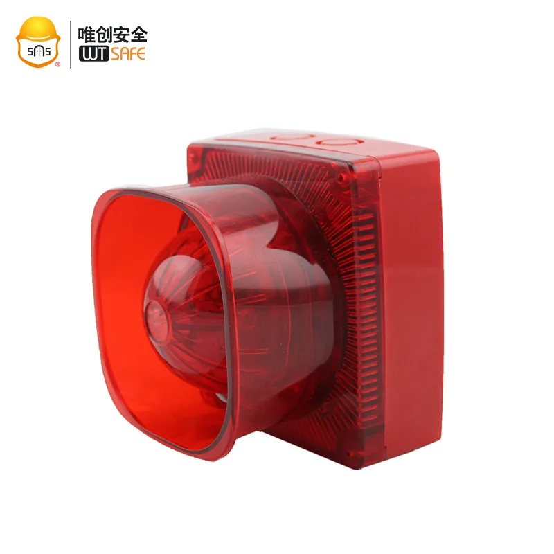 Small Waterproof Strobe Siren Sound and Light Alarm Conventional Strobe Sounder 