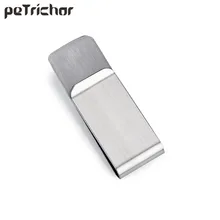 High Quality Stainless Steel Metal Money Clip Fashion Simple Gold Silver Dollar Cash Clamp Holder Wallet for Men