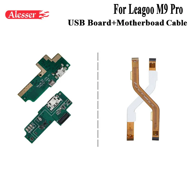 Alesser для Leagoo M9 Pro USB плагин плата зарядки гибкий кабель материнской платы в сборе Замена для Leagoo M9 Pro Аксессуары для телефонов