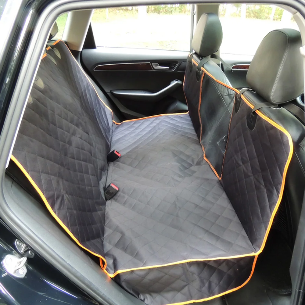 

Car Pet Rear Seat Cover Net Style Double Layer Durable Waterproof Scratch-proof Non-Slip for Pets Fit for Cars, Trucks SUV