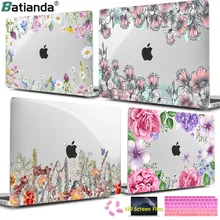 Цветы Чехол для ноутбука Macbook Air Pro retina 11 12 13 15 Touch Bar A1990 Floarl чехол для Macbook Air 13 дюймов A1932