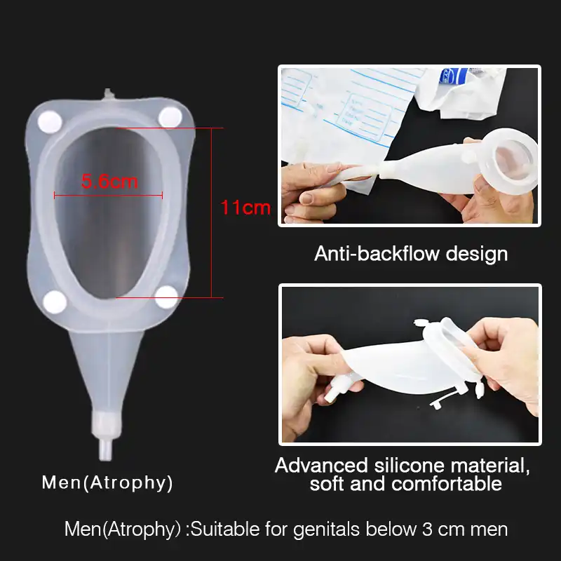 Urine Collector Reusable Silicone Adult Urine Bag For Urinary