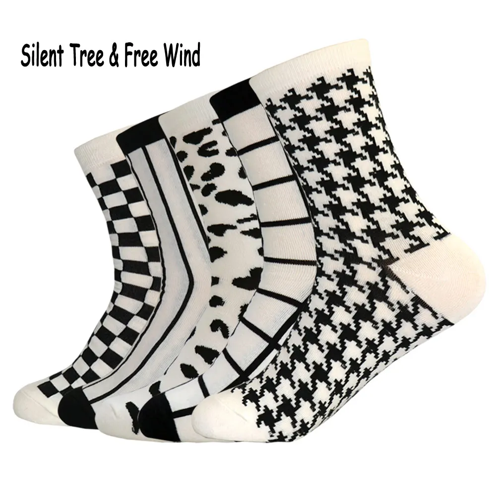 Buy New Fashion Men's White and Black Socks Novelty