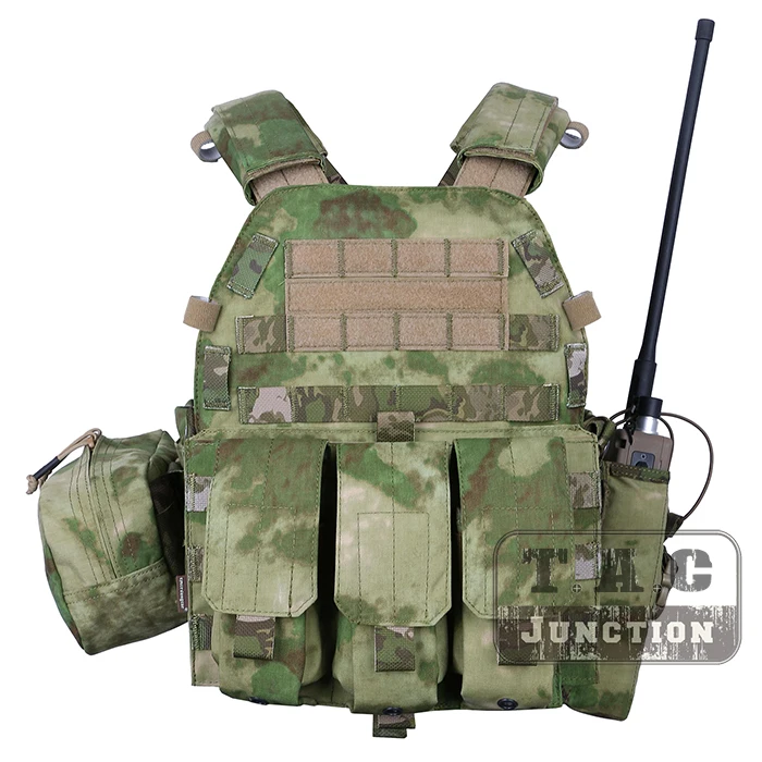 

Emerson Tactical Modular MOLLE LBT-6094A Plate Carrier EmersonGear LBT 6094A Combat Vest w/ M4 M16 5.56 .223 Magazine Pouches