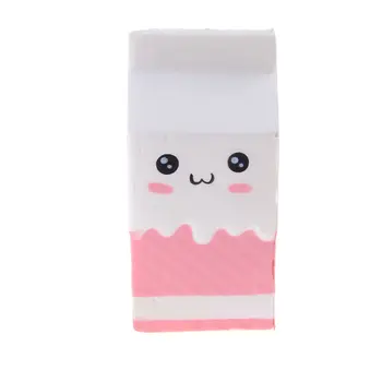 

milk bottle/can/box Squeeze Soft Slow Rising Phone Key Chain Strap Pendant Roll Squishes PU Cute Antistress toys Drop